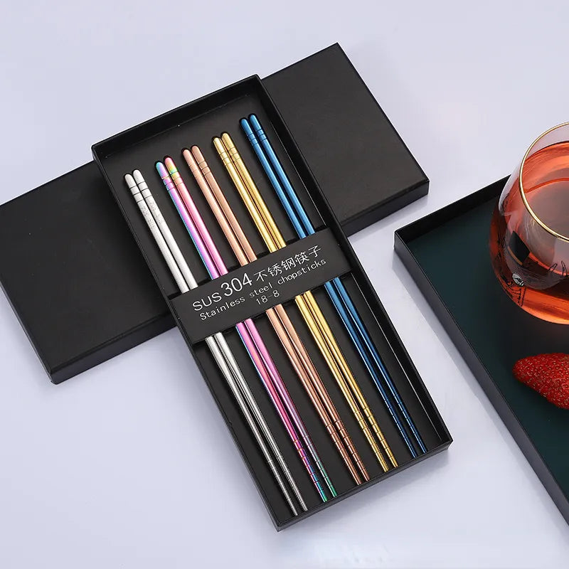 Idabashi Stainless Steel Portable Chopsticks Set product image