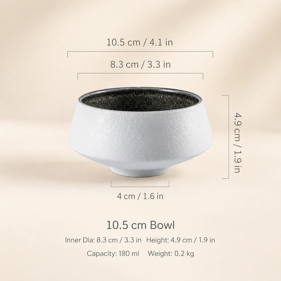 Grey Ceramic Serving Bowl & Plate Series