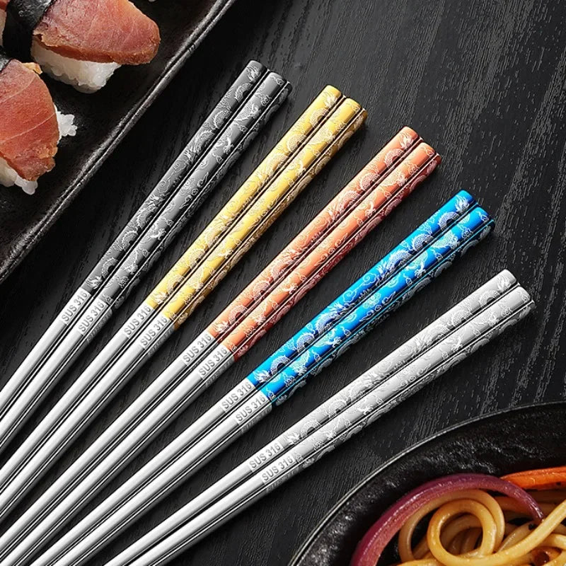 Suki Set of 5 Pairs of Metal Chopsticks product image