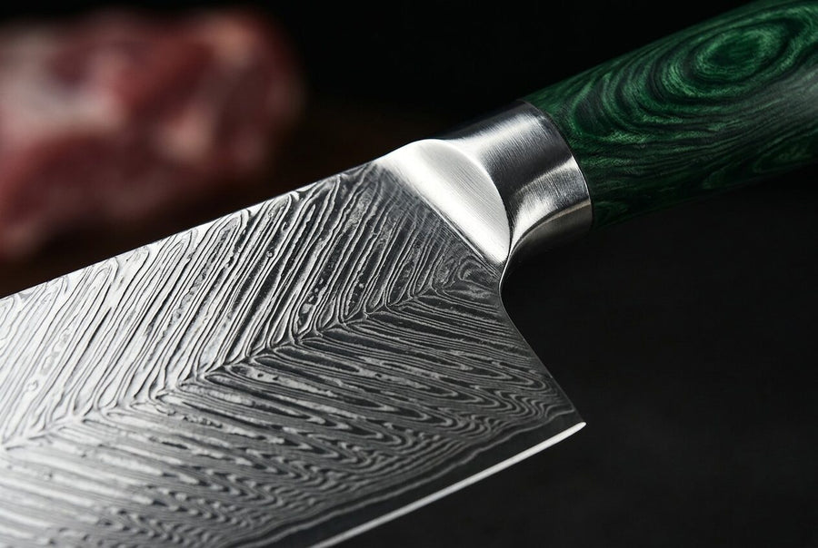 Midori — Damascus Knife Set (8-piece) detail photo