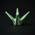 4 Chopstick Holders Origami Green