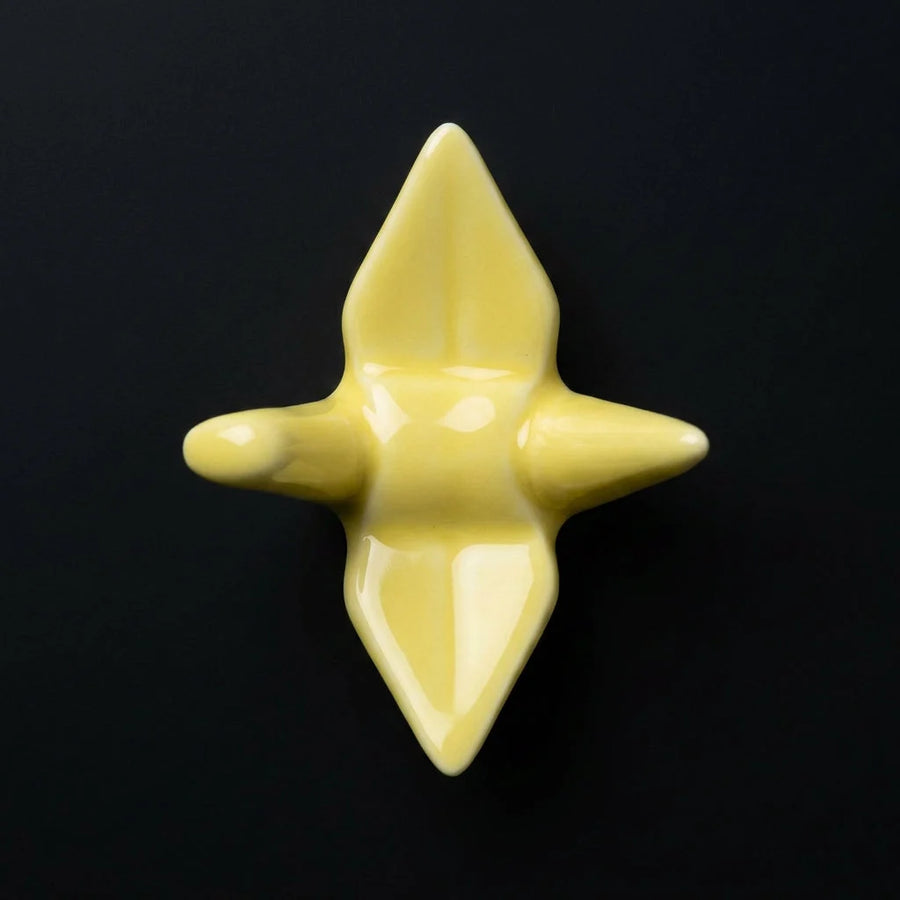 4 Chopstick Holders Origami Yellow product image