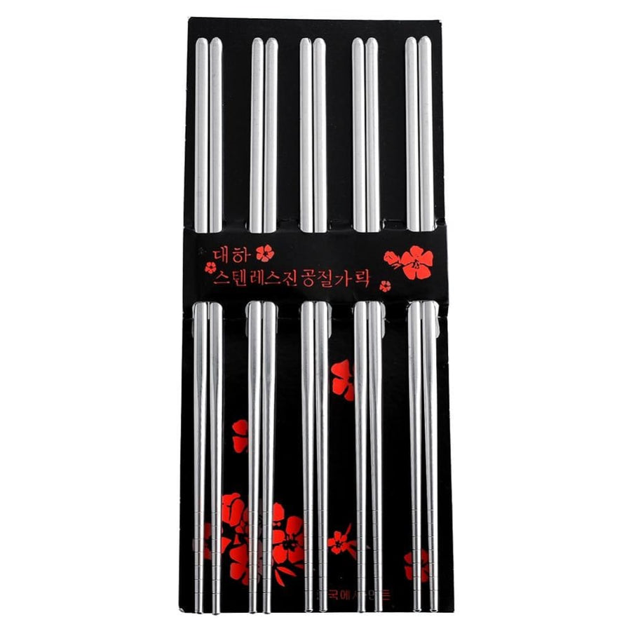 Shiga Set of 5 Pairs of Metal Chopsticks product photo