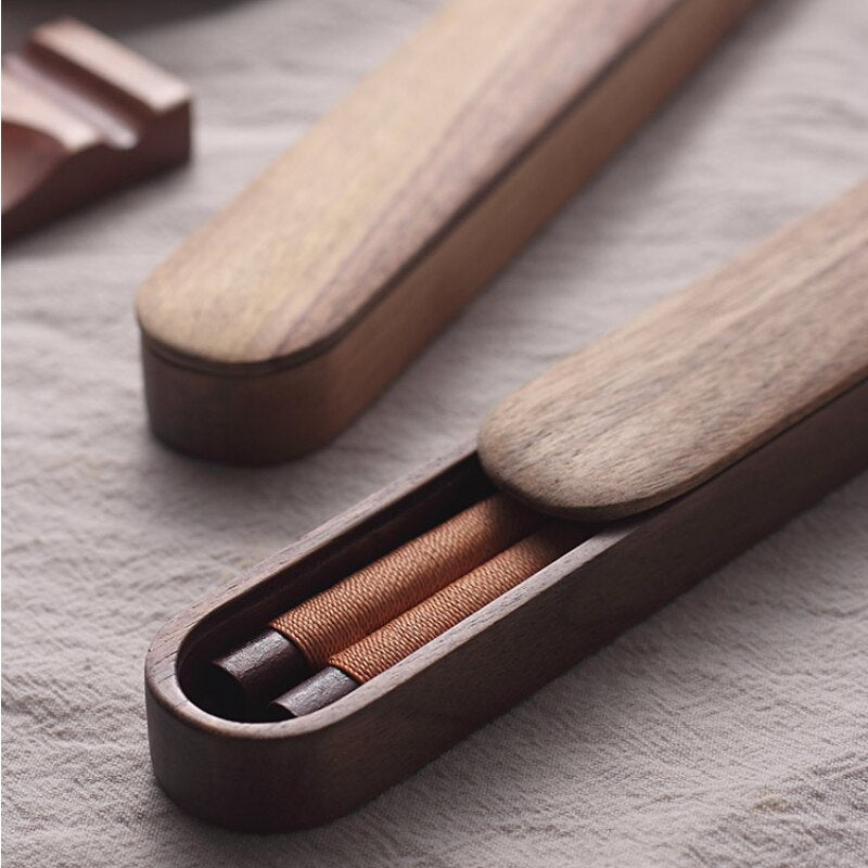 Dem Walnut Wood Portable Chopsticks Set product image