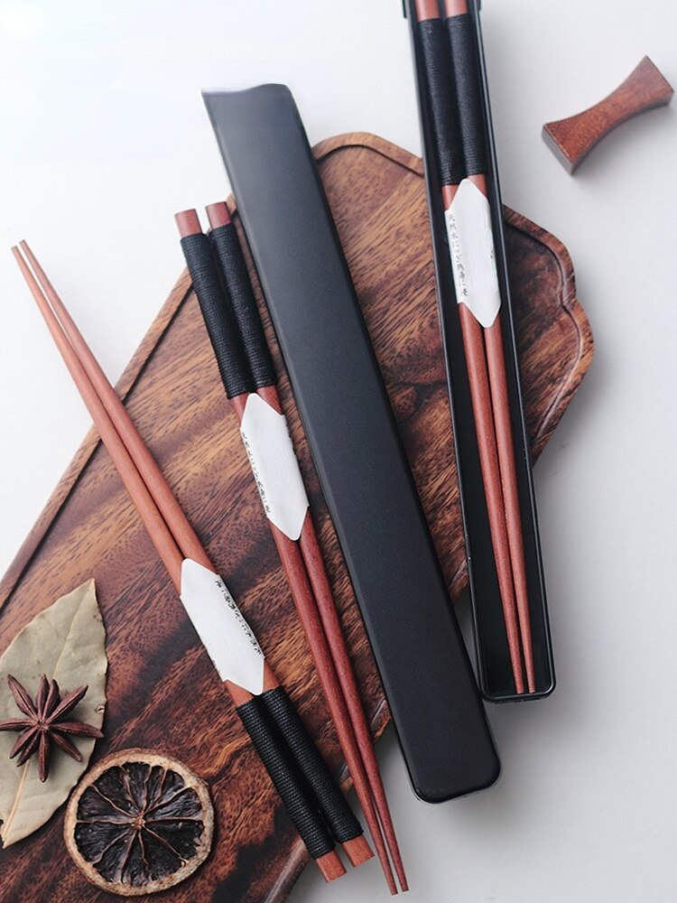 Dem Walnut Wood Portable Chopsticks Set product image