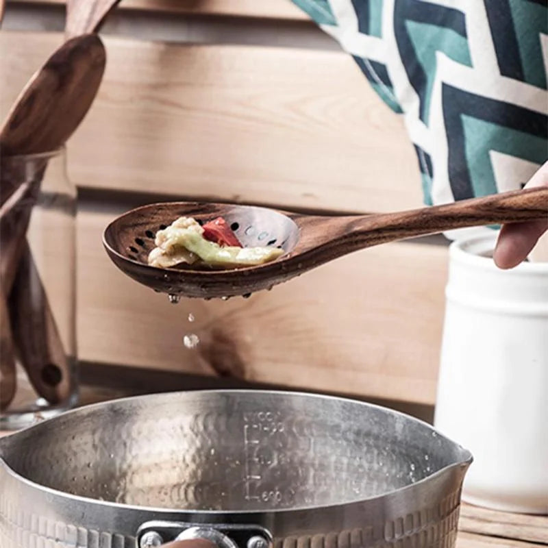Akihito Wood Strainer Spoon product image