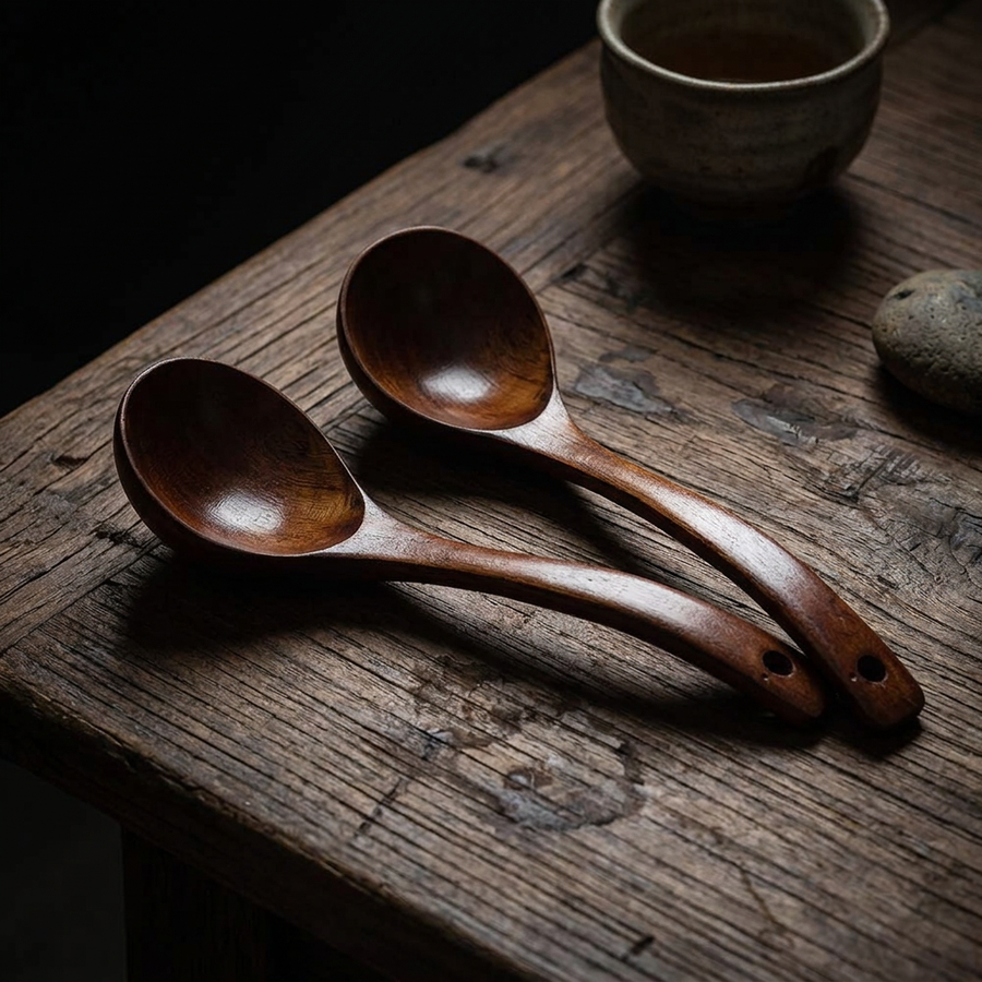 Tomoyuki Wooden Soup Ladles – Set of 2 product image
