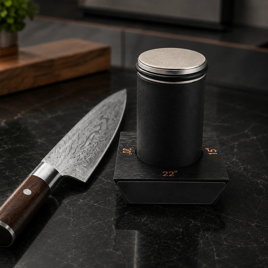 Four-Angle Magnetic Rolling Knife Sharpener – 400/1000 Grit - Diamond Disc 400 product photo 3
