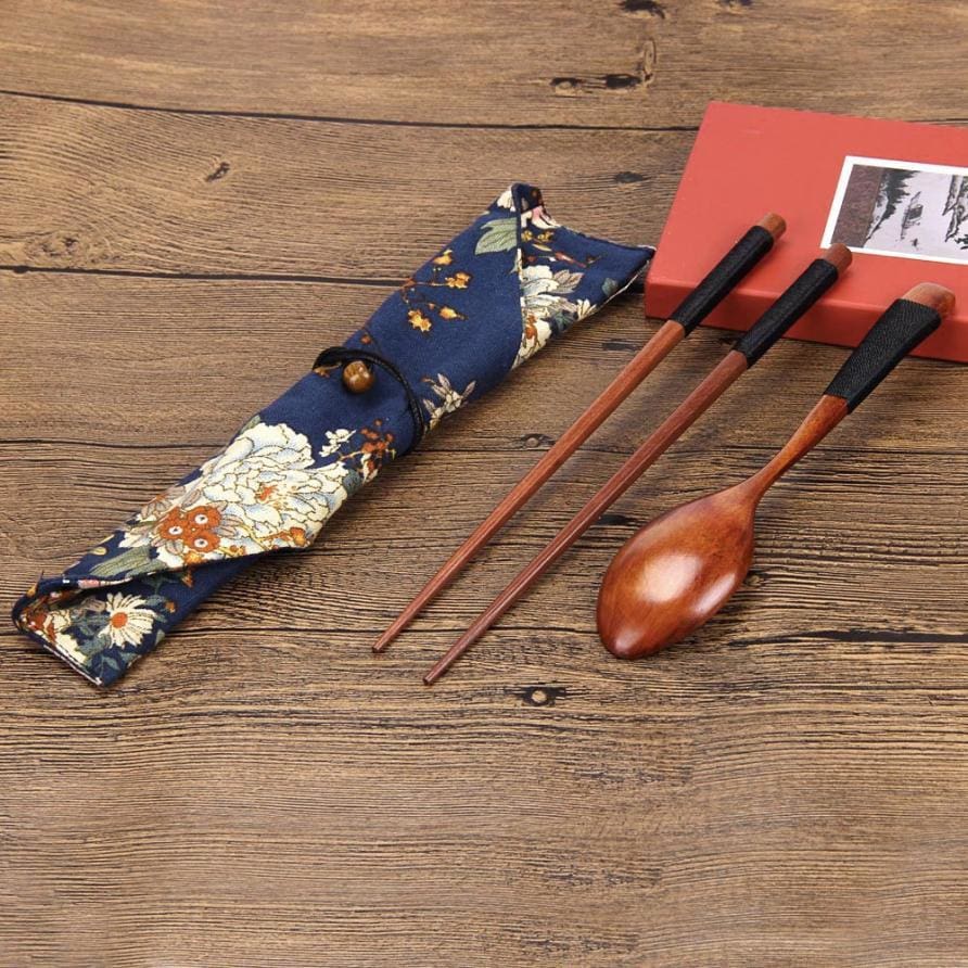 Emiri Bamboo Chopsticks & Spoon Set product image