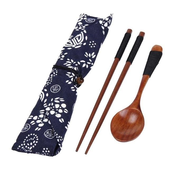 Eriko Bamboo Chopsticks & Spoon Set product photo