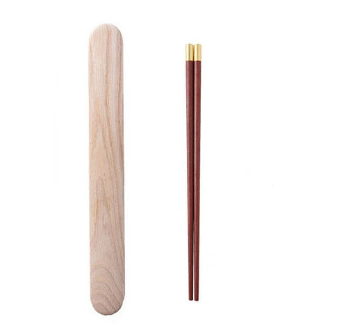 Dem Walnut Wood Portable Chopsticks Set