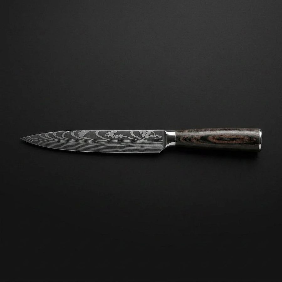 Damascus Print Slicing Knife 20 cm product photo