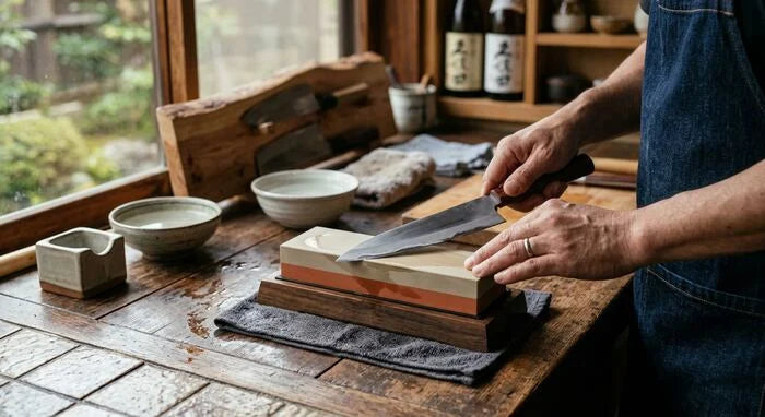 Double-Sided Sharpening Stone — Grit 2000/5000 lifestyle photo