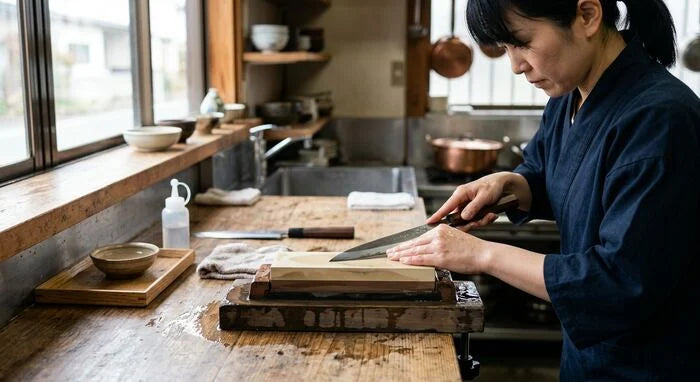 Double-Sided Sharpening Stone — Grit 3000/8000 lifestyle photo