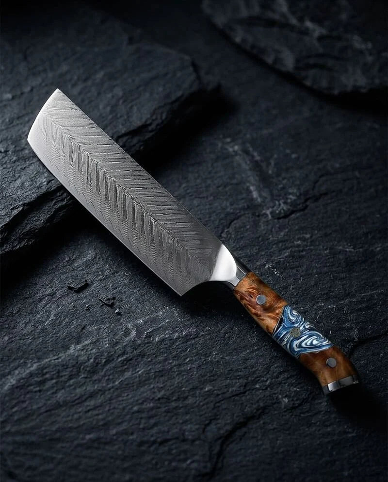 Eclipse Series Damascus Nakiri Knife 18cm product photo