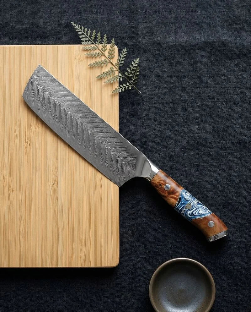 Eclipse Series Damascus Nakiri Knife 18cm product image