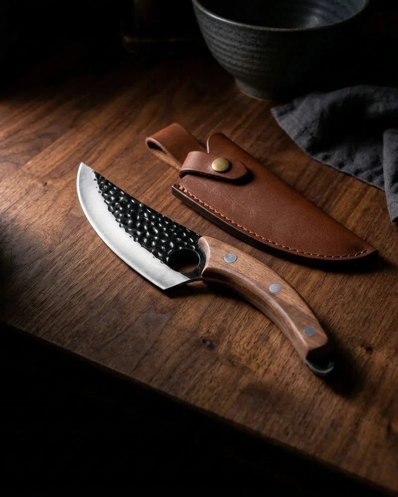 Gladiator Universal Chef Knife with Sheath — Brown product photo