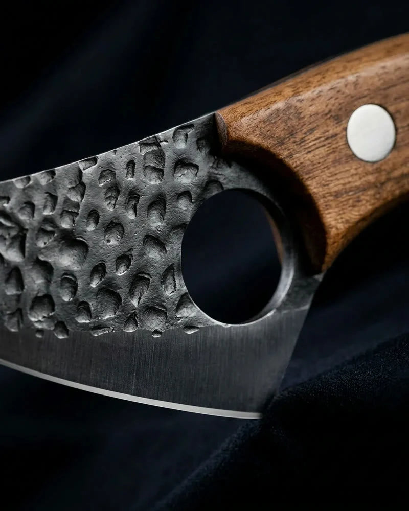 Gladiator Universal Chef Knife with Sheath — Brown detail photo