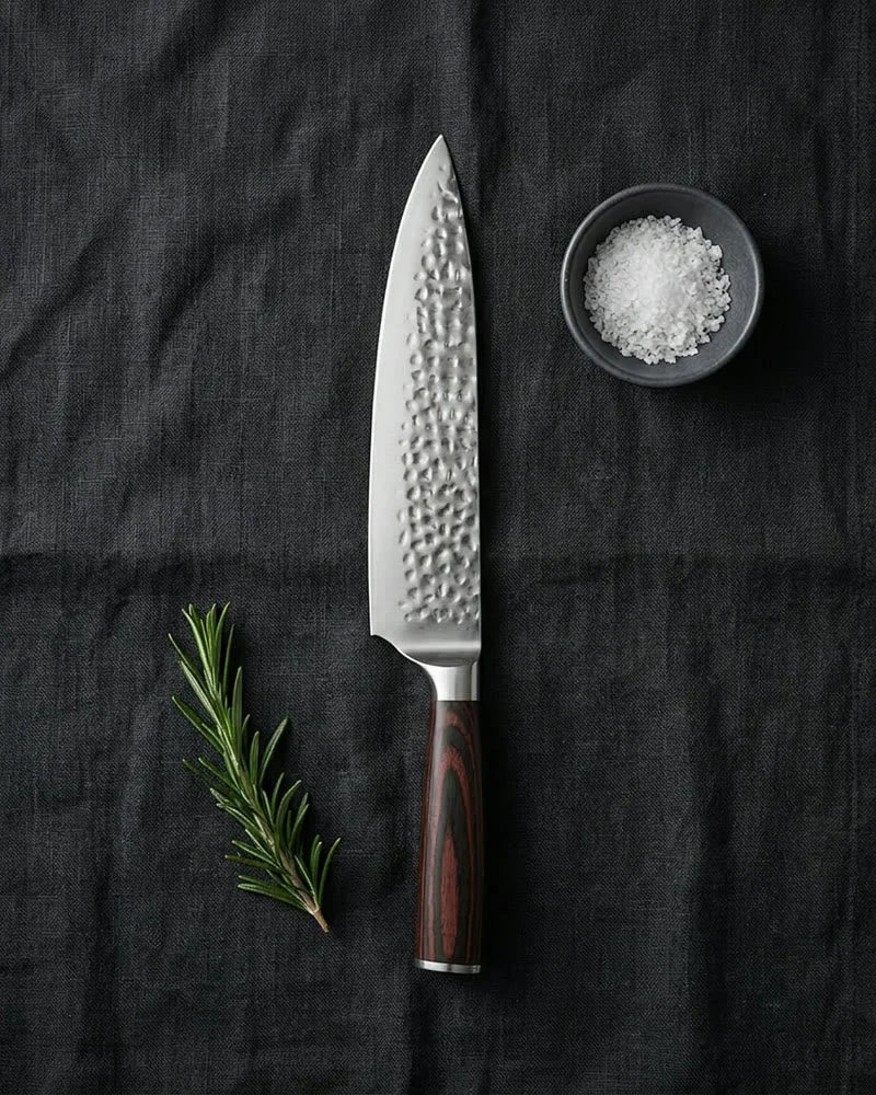 Hammered Stainless Steel Chef Knife 20 cm product image
