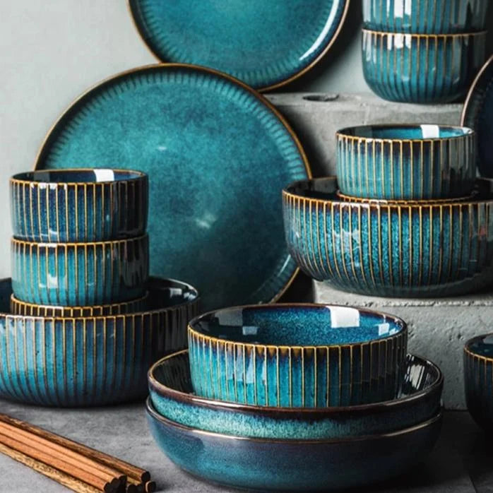 Hanzomon Hand-Painted Tableware, Set of 3 product image