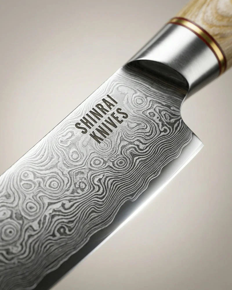 Hikari Damascus Office Knife 13 cm detail photo