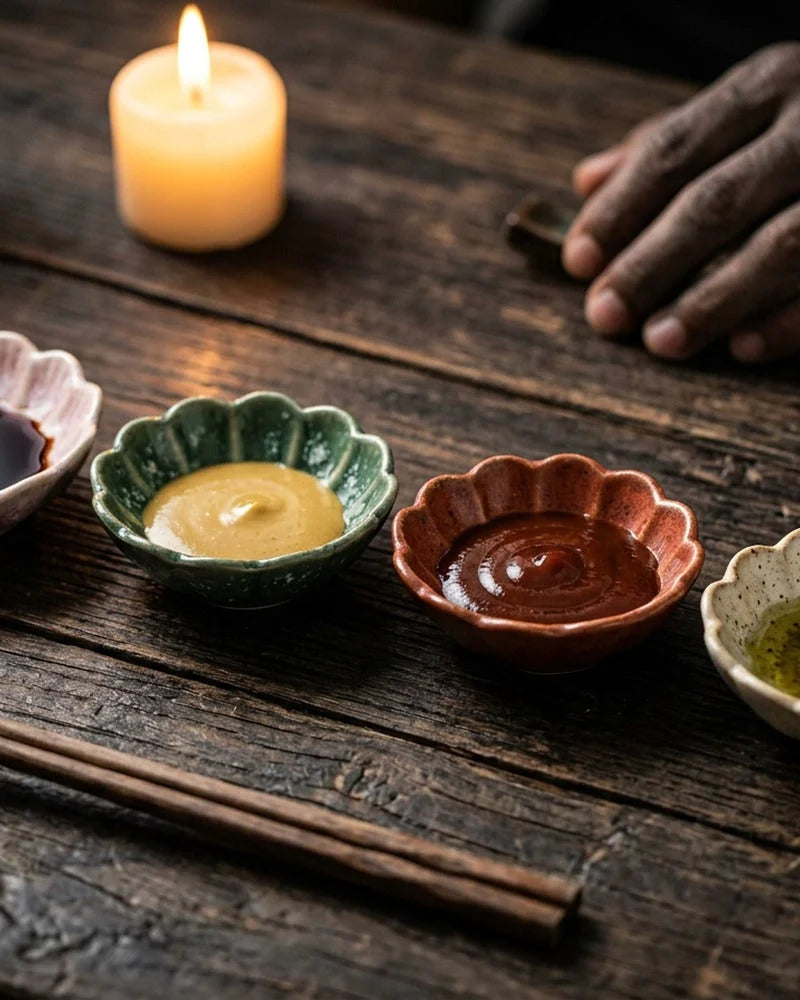 Ishite Sauce Bowl, Set of 4 Colors lifestyle photo