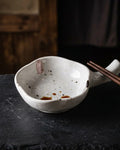 Japanese Desu Ceramic Sauce Bowl with Chopsticks Holder