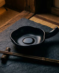 Japanese Hajimemashite Ceramic Sauce Bowl with Chopsticks Holder