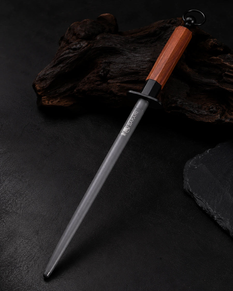 Mitsumoto Sakari Honing Steel Japanese Knife Sharpening Rod style option
