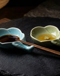 Japanese Kurobe Ceramic Sauce Bowl with Chopsticks Holder – Set Of 2