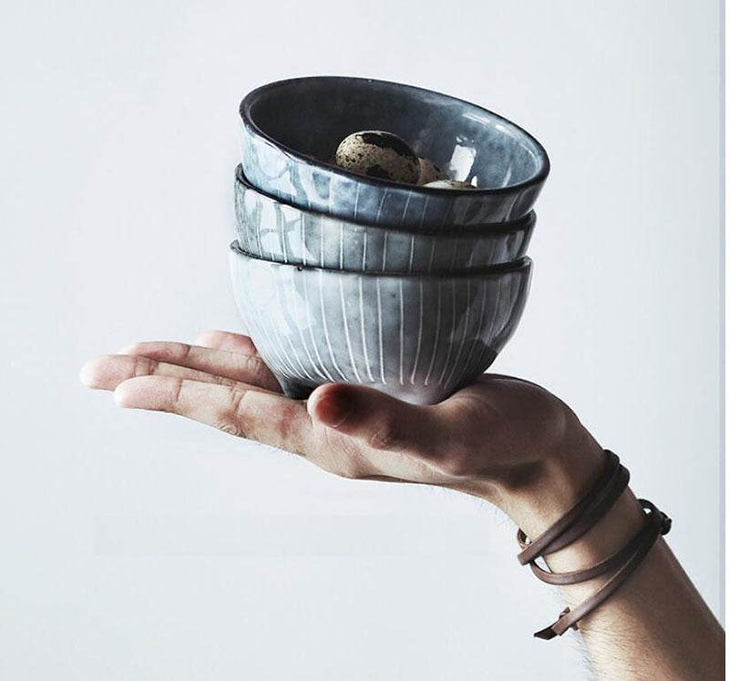 Japanese Onsen Ceramic Tableware, Set of 5 - product detail view from Japanese Kitchen Supply