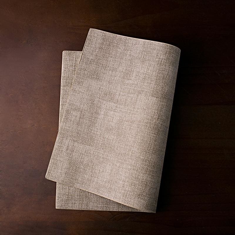 Japanese Suzume Leather Placemat - alternate angle from Japanese Kitchen Supply