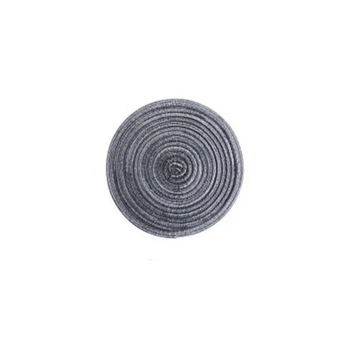 Japanese Takashimadaira Linen Placemat - Two Sizes - Dark Gray - 18 cm from Japanese Kitchen Supply
