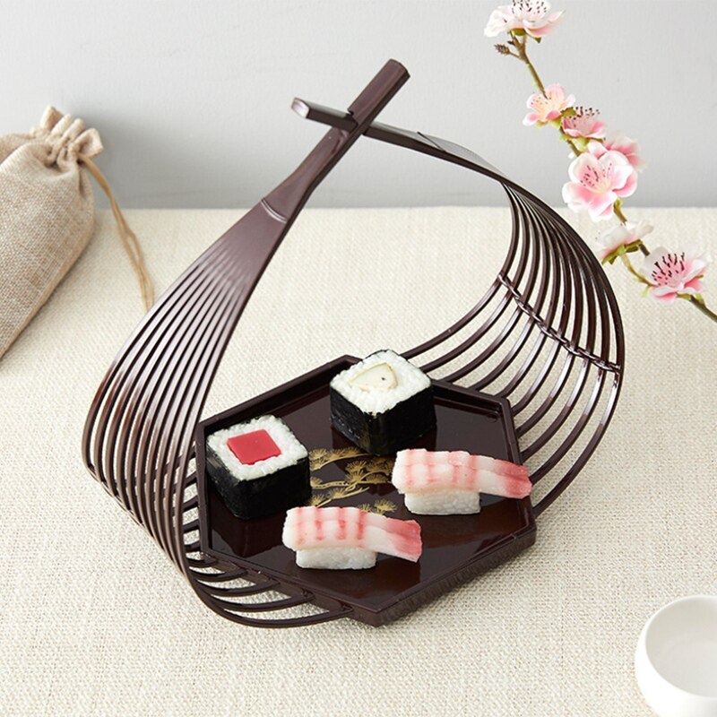 Japanese Yomino Bamboo Sushi Serving Plate - product detail view - Japanese sushi plate for sashimi and serving from Japanese Kitchen Supply