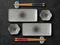 Kameyo Ceramic Sushi Dinnerware Set for Two – Plates, Chopsticks and Sauce Dishes