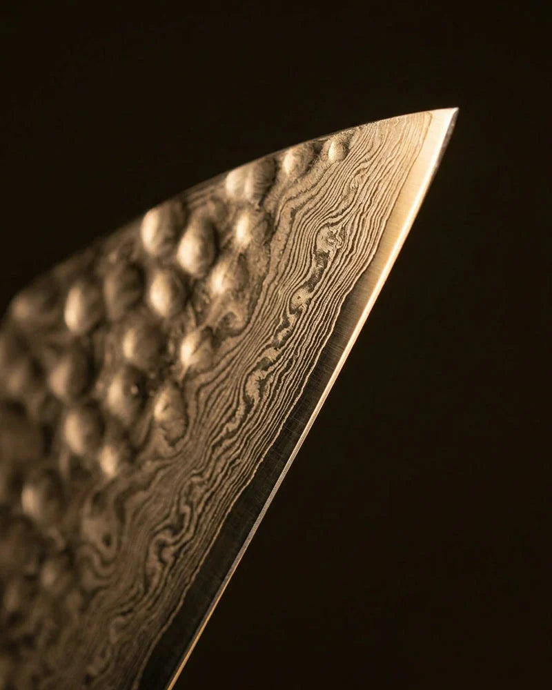 Kigami Exclusive Damascus Office Knife 13 cm detail photo