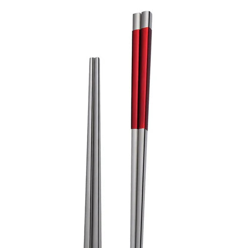 Kobus Stainless Steel Chopsticks - Japanese Tableware - Red Gold from Japanese Kitchen Supply
