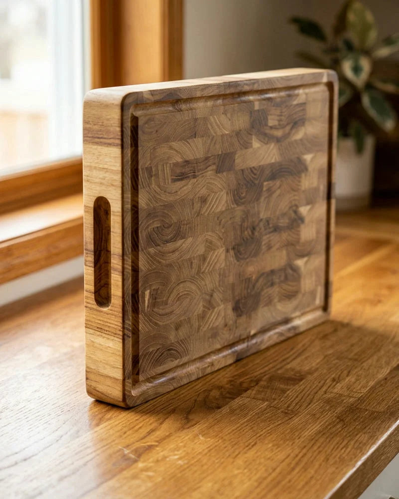 Luxury Teak Wood Cutting Board - 40 x 30 x 4.5 cm product image