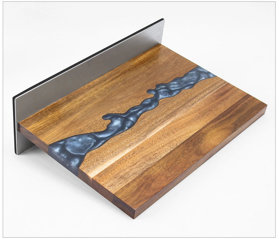 Magnetic Solid Wood & Resin Knife Holder detail view
