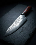 Mahogany Red Damascus Chef Knife 20 cm