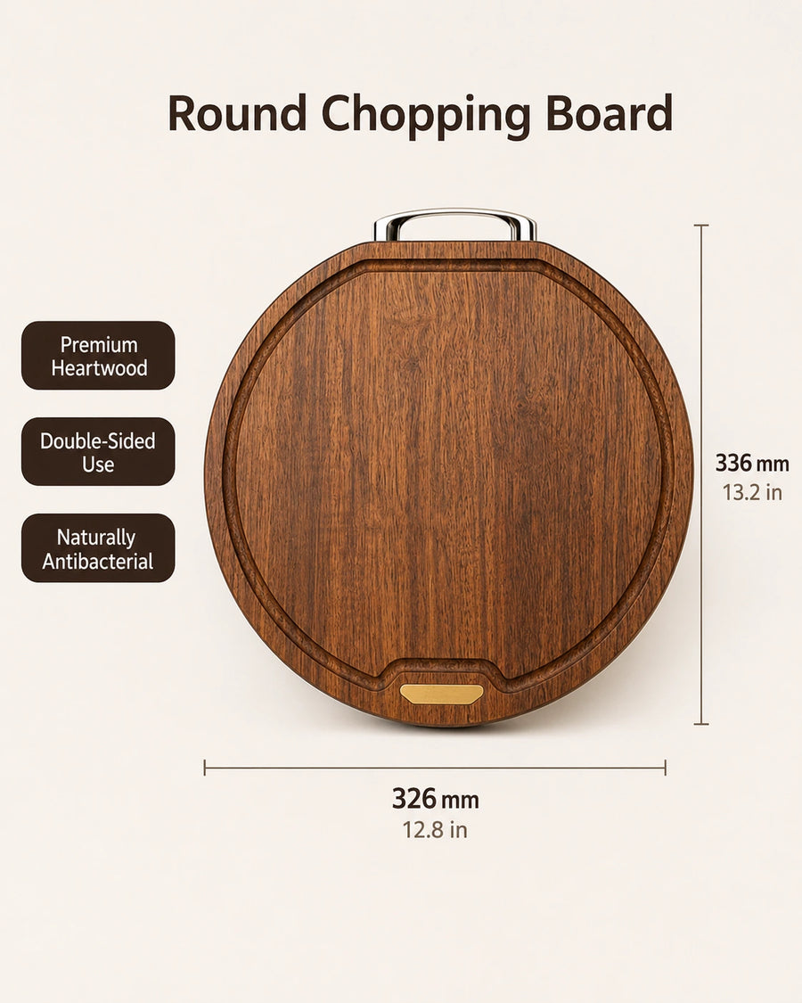 Round Blackwood Cutting Board – Medium & Large product photo 5