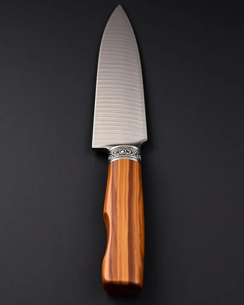 Micarta Jewels Damascus Chef Knife 20 cm product photo