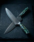 Mother of Pearl Jewels Damascus Chef Knife 20 cm