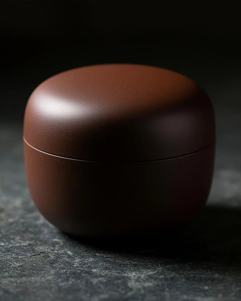 Netsume Hikari Matcha Storage Jar detail photo