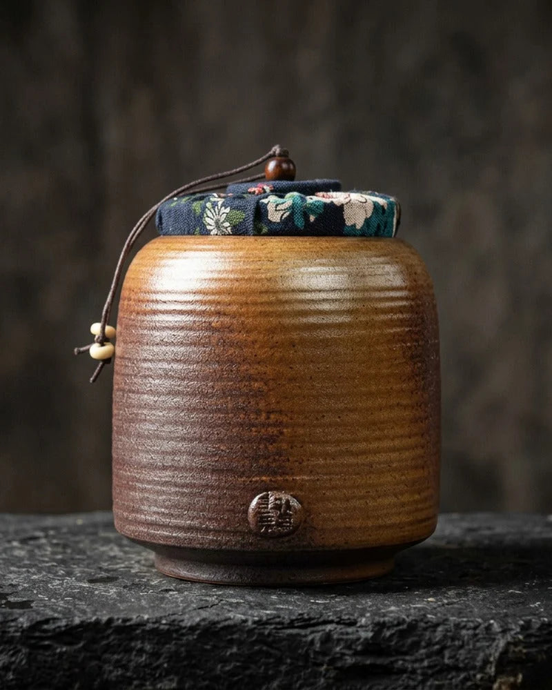 Netsume Ryu Handmade Matcha Storage Jar product photo