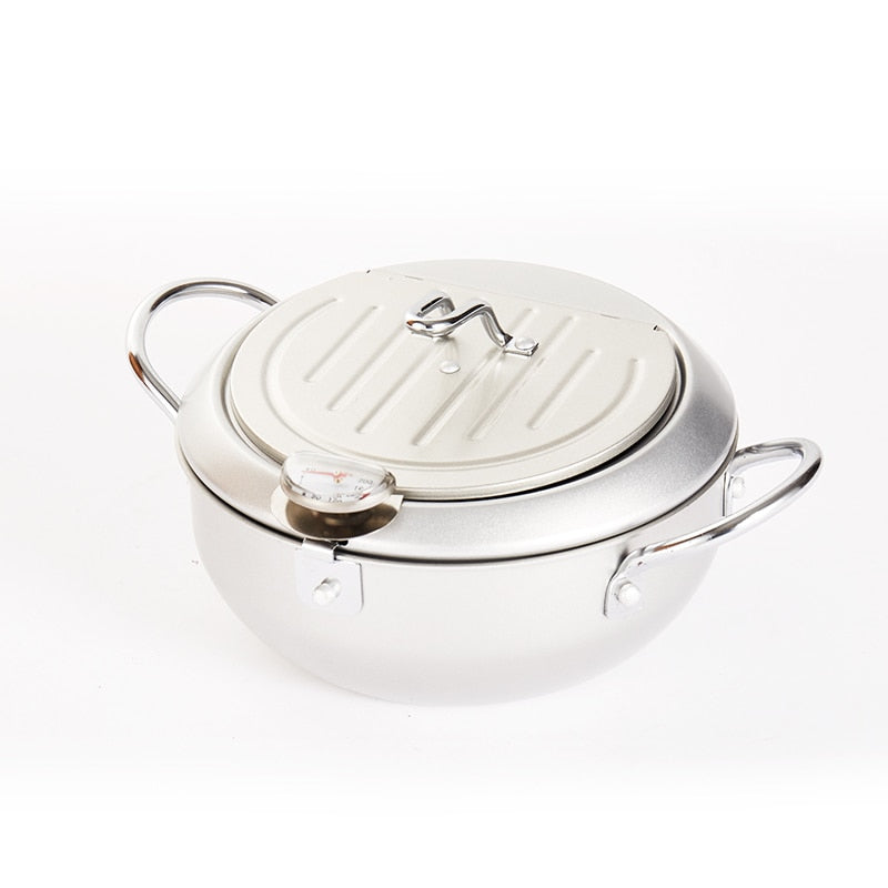 Tempura Frying Pot with Temperature Control Kurashiki ( 2 sizes and 2 colors) product image