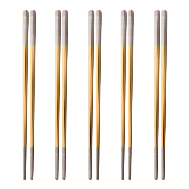Kokoa Stainless Steel Chopsticks, Set of 6 product image
