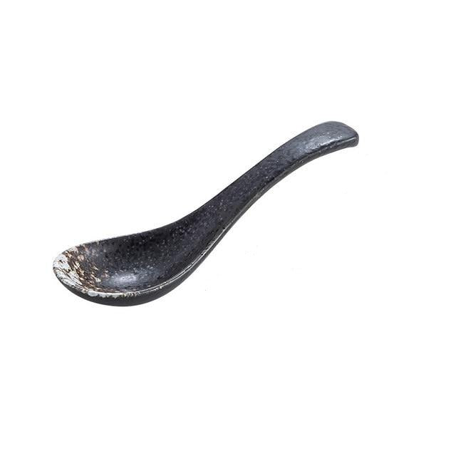 Japanese Kinsei Ceramic Spoon – Soup, Ramen & Dessert Spoon