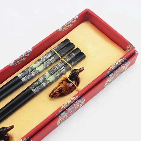 Ehime Portable Stainless Steel Chopsticks Set