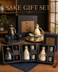 Ceramic Sake Set Gift Box with Pot and Cups